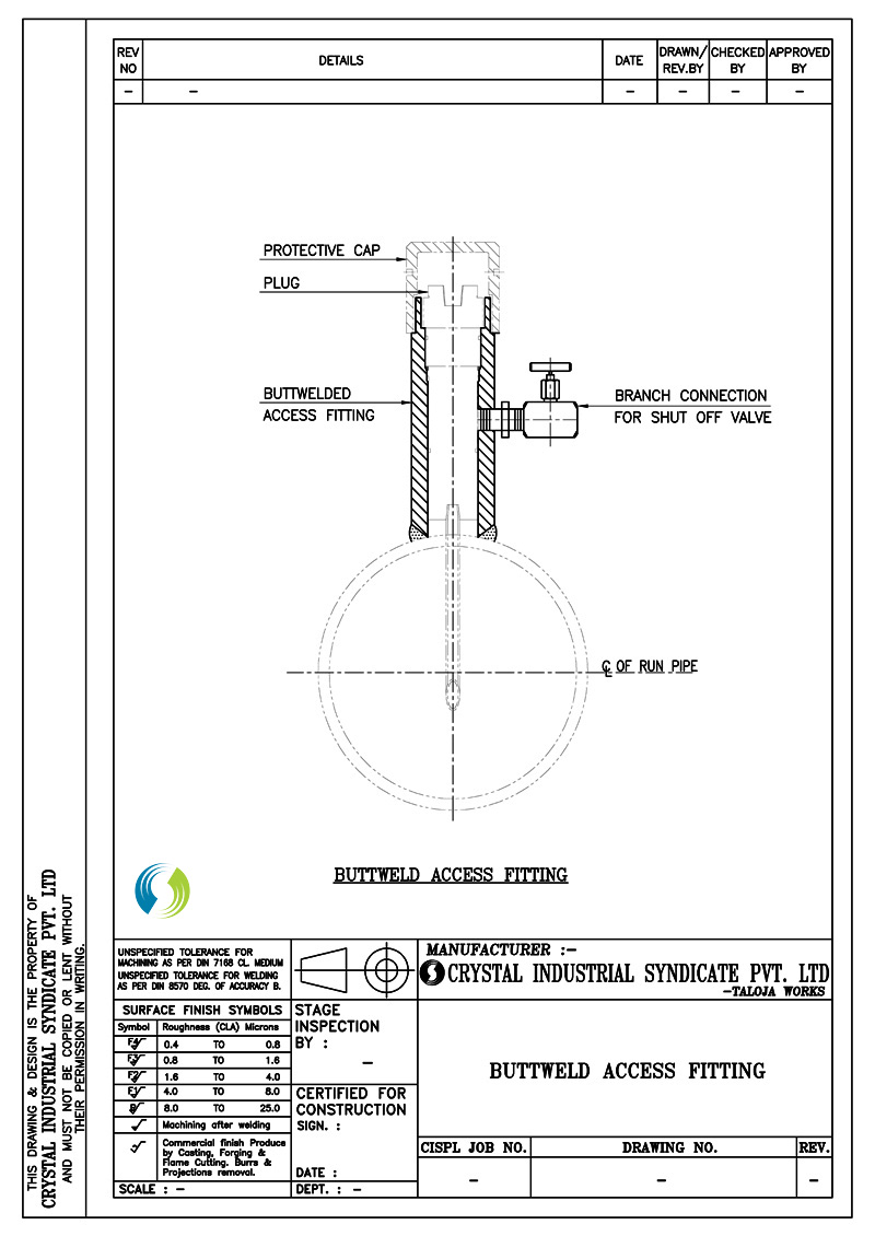 Buttweld Access Fitting